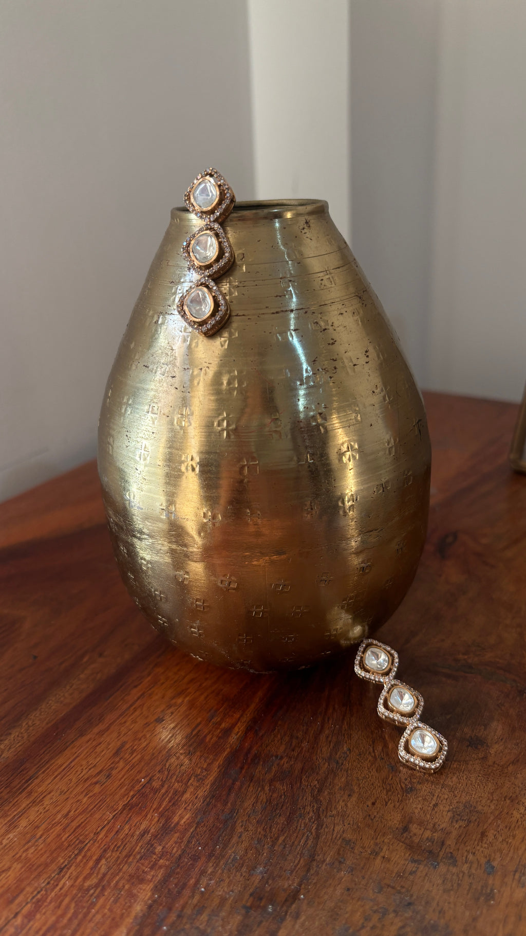 Kundan Polki Drop Earring