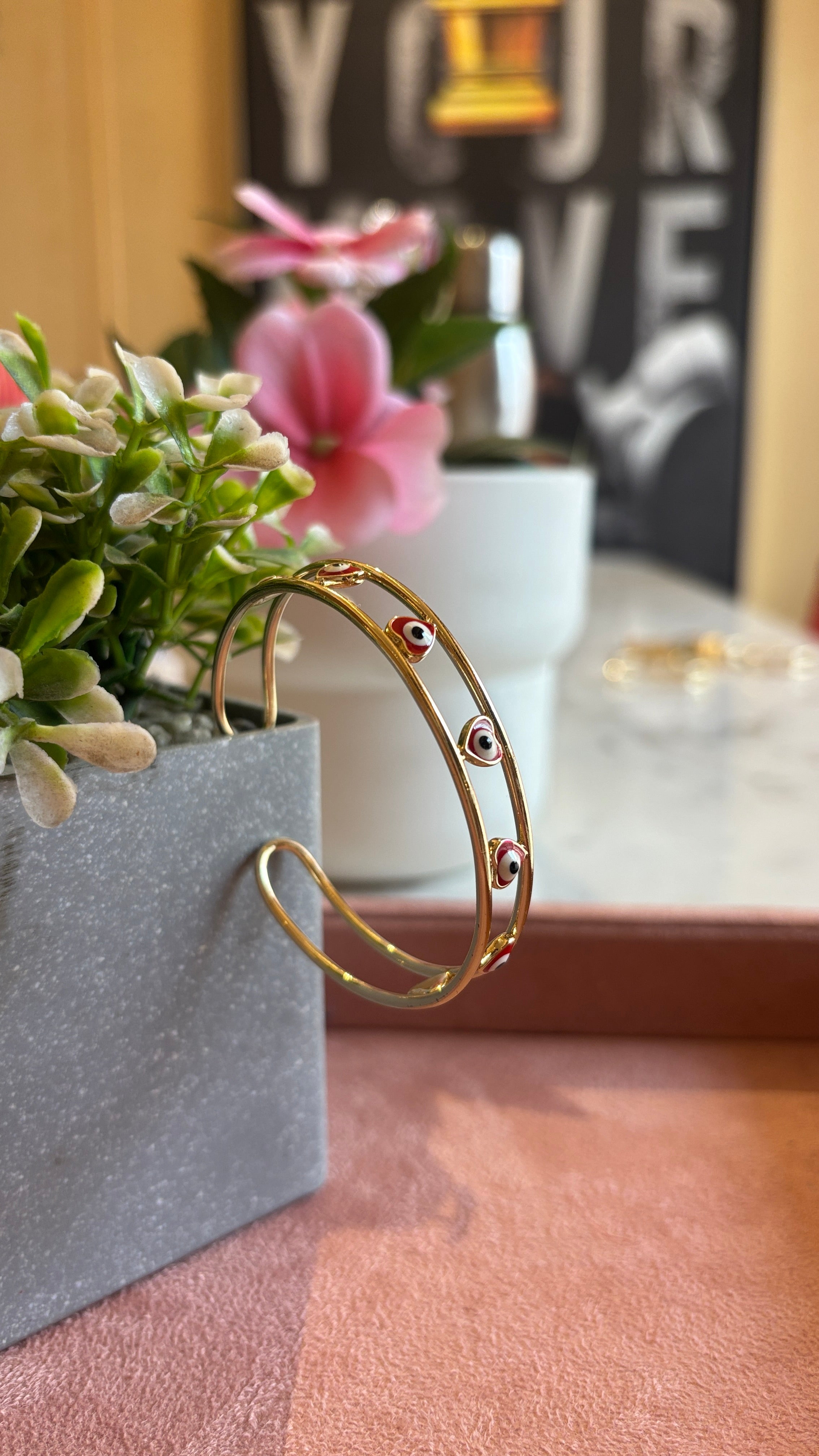 Evil Eye Heart Bracelet