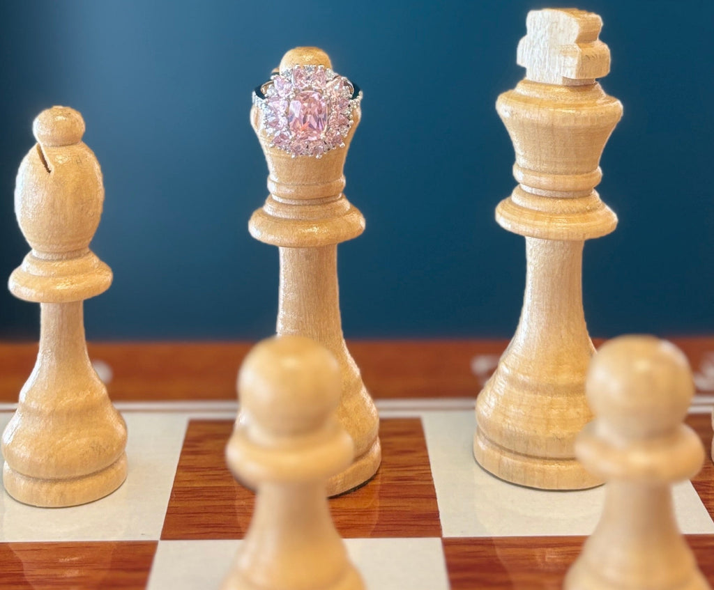 Pink Halo Statement Ring