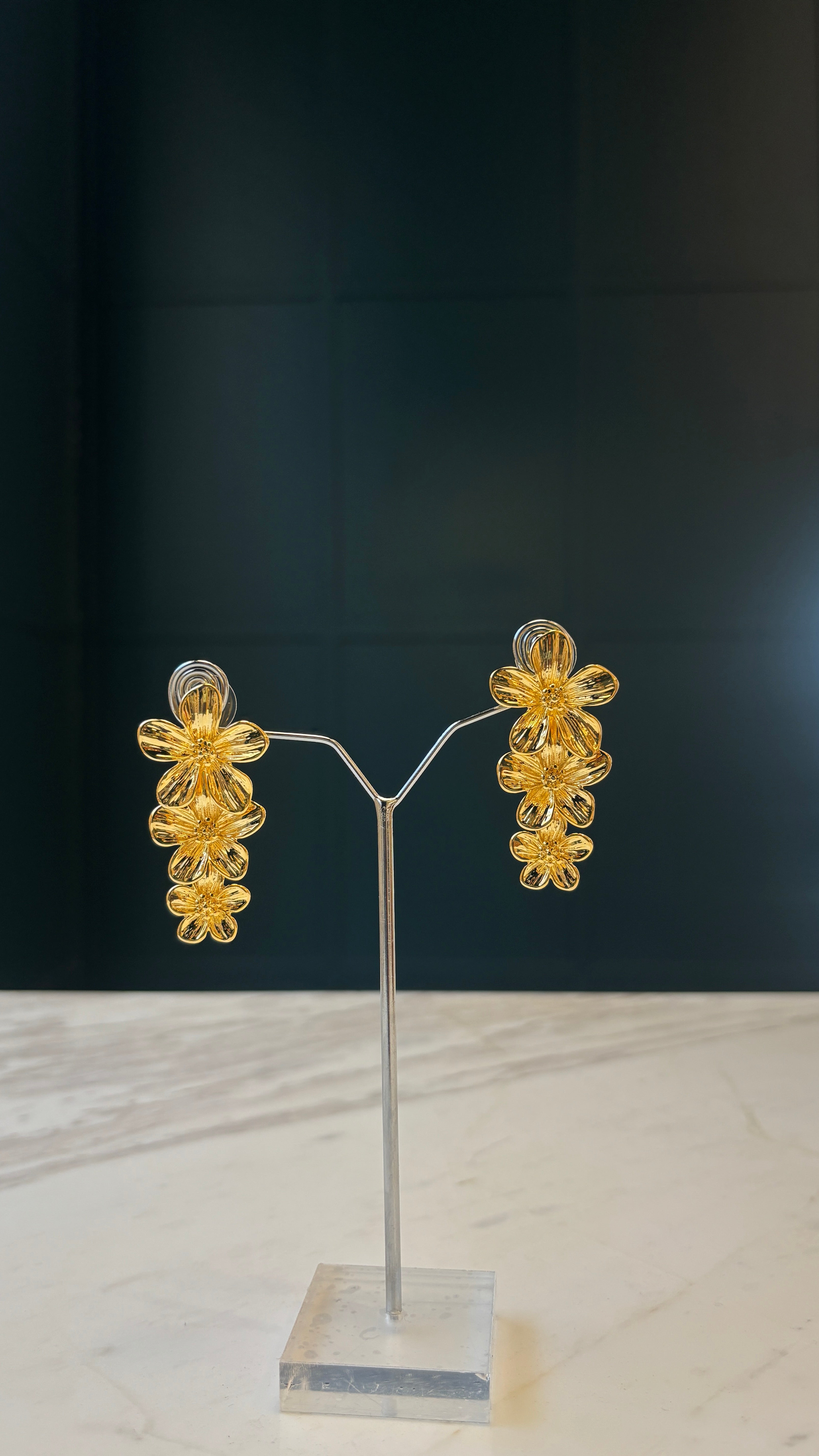 Flower Drop Earring