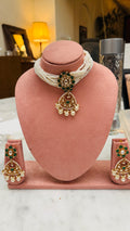 Choker Polki and Pearl Necklace