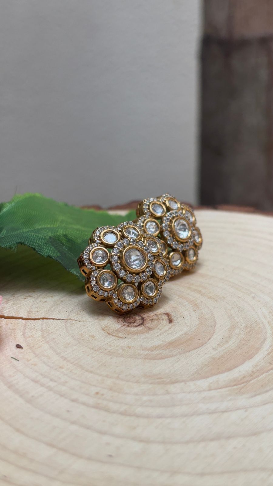 Polki Diamond Earring