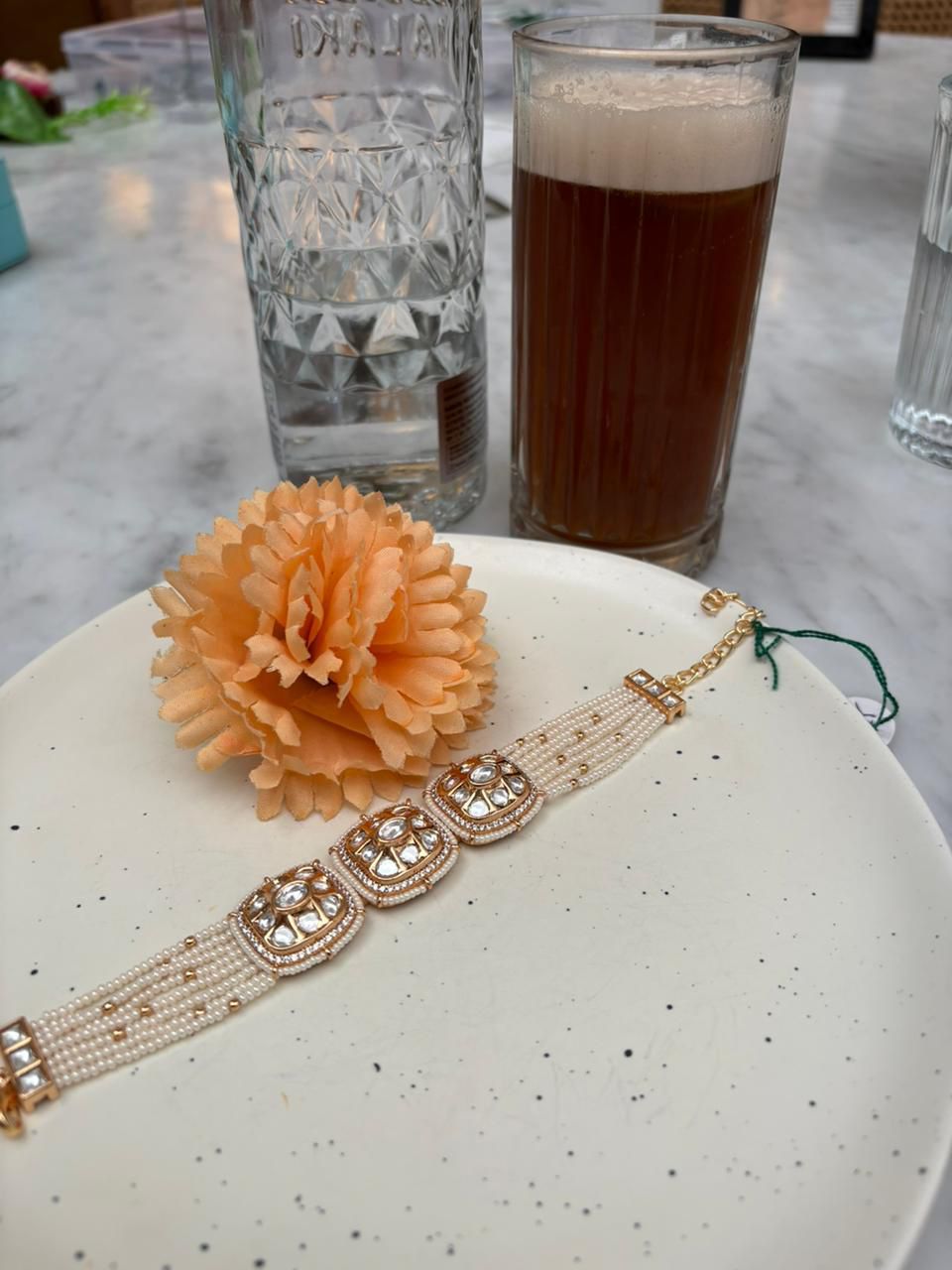 Pearl and Polki Bracelet